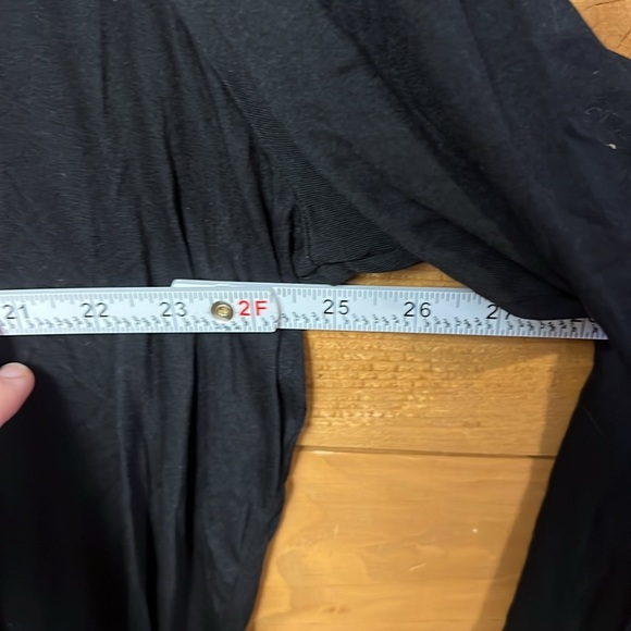 United States Sweaters Top 1X Flamingo Feather Holiday LS black pink lightweight - Picture 2 of 7